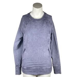 Lululemon Scuba Crew Sweatshirt Women's Size 6 Washed Purple Quartz